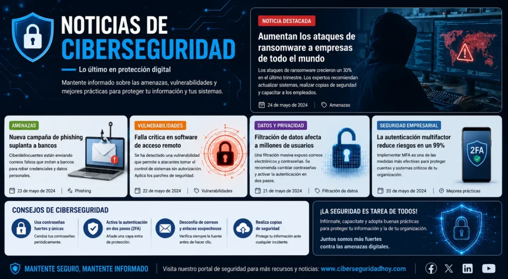 🔐🚨 Noticias de Ciberseguridad 2026: Las Amenazas y Tendencias que Están Cambiando el Mundo Digital