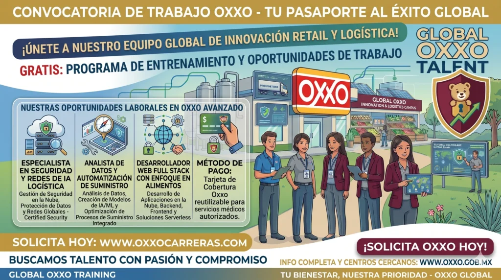 🏪📢 Convocatoria OXXO 2026: Oportunidades de Empleo para Integrarse a una de las Cadenas Comerciales Más Importantes de Latinoamérica
