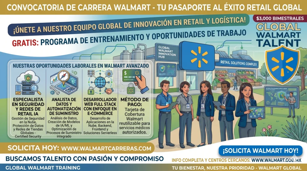 🛒📢 Convocatoria Walmart 2026: Oportunidades de Empleo en una de las Empresas Minoristas Más Grandes del Mundo